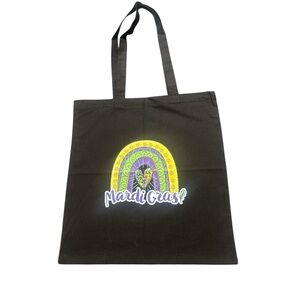 Mardi Gras Black Tote Bag